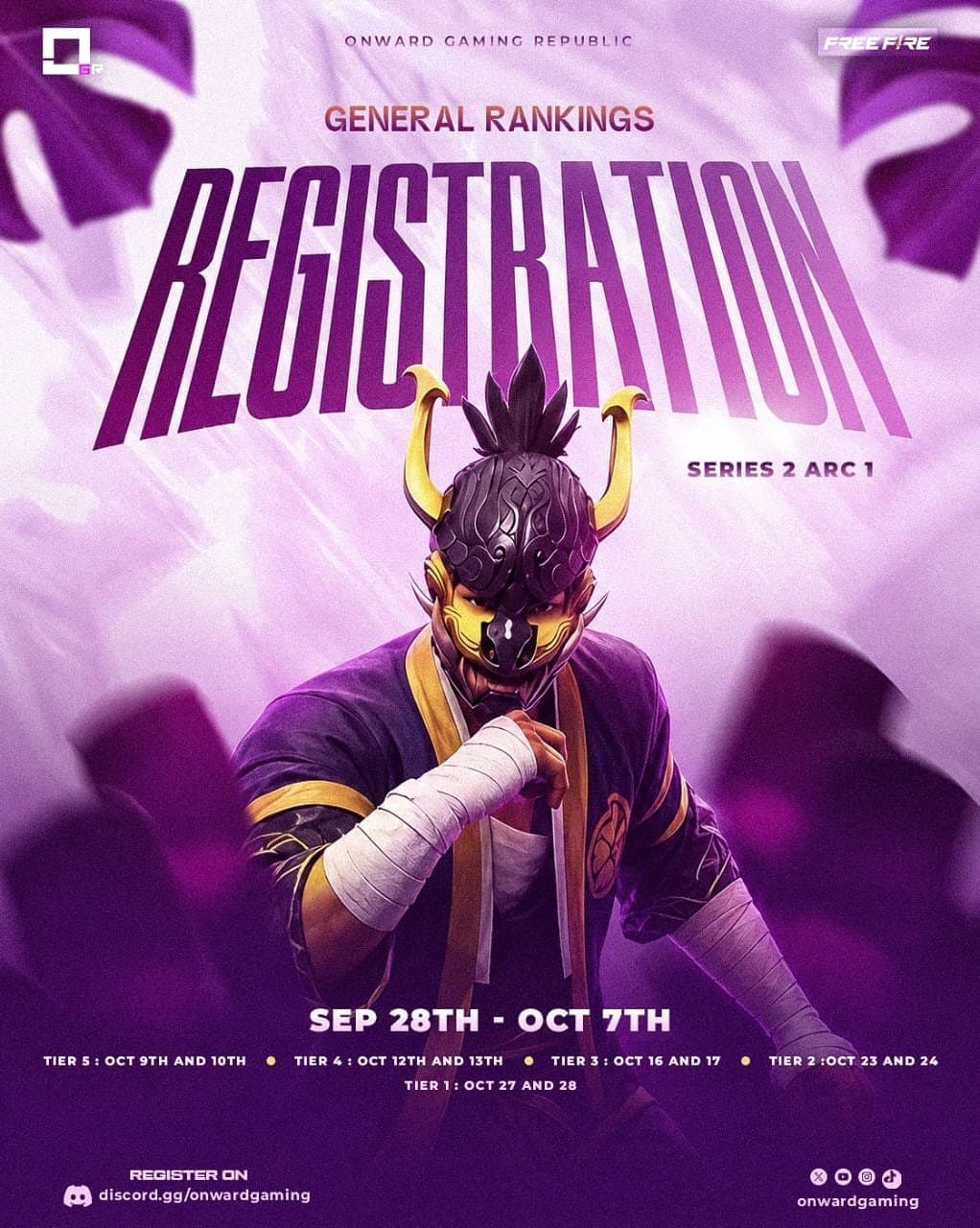 Onward Gaming Announces OGR Free Fire General Rankings Series 2, Arc 1
