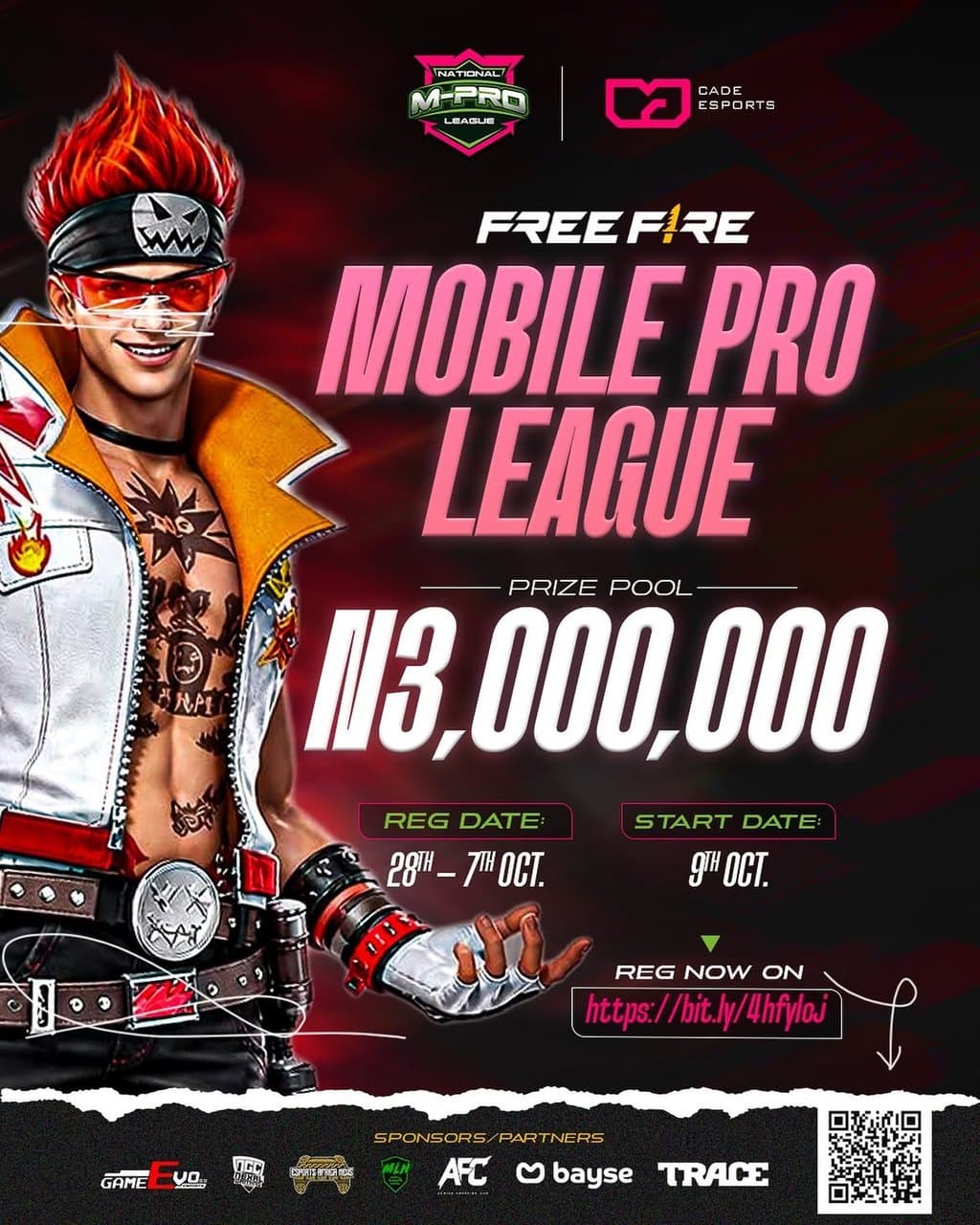 Cade Esports Announces ₦3,000,000 Free Fire Mobile Pro League.