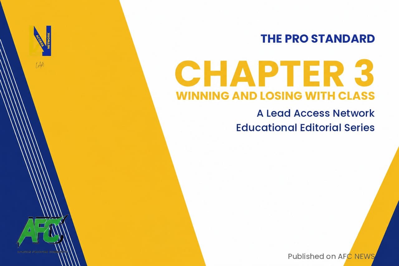 THE PRO STANDARD CHAPTER 3: WINING WITH CLASS AND LOSING WITH DIGNITY 