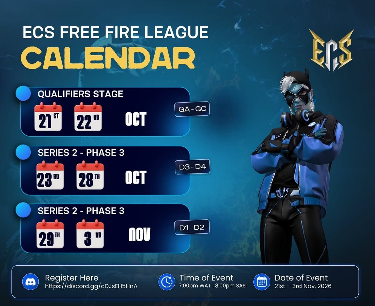 ECS Series 1 Phase 3 "The Pinnacle" Kicks Off October 24 With ₦350,000 Prize Pool